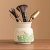 Tubo para ceremonia del té de lirio de los valles pintado a mano, accesorios para juego de té kung fu de seis caballeros para ceremonia del té, pinza para té, cuchara para té, pala para té, portalápices, arreglo floral