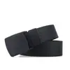 Cinturón Popular de Lona Transfronterizo para Hombres, Cinturón Deportivo, Cinturón de Entrenamiento Militar con Hebilla Lisa, Cinturón tipo Nylon que Puede Pasar por el Control de Seguridad