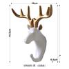 Venta al por Mayor Transfronteriza Creativo Animal Cabeza de Ciervo Resina Gancho para Abrigos para Puerta de Entrada Decoración de Pared Colgante de Pared Gancho