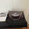 Bolso de hombro liso de moda minimalista transfronterizo, bolso de axila popular versátil de nicho para el día a día, bolso de mano texturizado