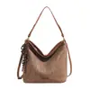 Estilo Étnico Bloque de Color Retro Original de Nicho Bolso de Mezclilla Nuevo Primavera 2025 Bolso Cruzado de Hombro Único de Lona para Mujer