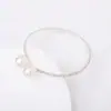 Moda Europea y Americana Transfronteriza Más Vendido Joyería de Novia Elegante Brillante Pedrería Perla Pulsera de una Sola Fila Pulsera Lista para la Venta