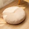 Almofada Futon de Linho Espessa Redonda de Tecido Varanda Tatame Japonês Janela de Canto Yoga Chão Almofada Grande