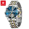 Marca Oli Olevs Comercio Exterior Transfronterizo Reloj Mecánico Automático Multifuncional Reloj para Hombre Calendario Perpetuo Reloj Impermeable