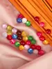 Botones de Jade Cheongsam Traje Tang Hanfu Botones Retro Accesorios para Ropa Botones Redondos Pequeños Botones
