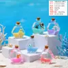 Mochila escolar de dibujos animados arena movediza rellena de aceite creativa adorno para escritorio alivio del estrés acrílico temática oceánica regalo creativo fabricante venta al por mayor