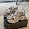 Novos Sapatos Casuais Femininos Versáteis e Mais Vendidos para Primavera e Outono de 2026, Sapatos Chunky (Dad Shoes) em Malha com Solas Plataforma Grossas