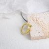 Anillo de Mariposa Bioquímica de Personalidad de Estilo Cool Ins para Mujer Anillo Creativo de Cara Sonriente con Boca Abierta con Anillo de Diamantes