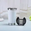 En stock transfronterizo vaso de cerveza de 20 oz doble capa al vacío con abrebotellas vaso para coche portátil al aire libre montado en coche vaso térmico