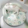Primavera y Verano Perro Dibujos Animados Almohada en Forma de U Cojín de Látex Perrera para Perro Nido Fresco para Gato Nido Sofá Cojín para Mascota