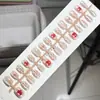 Combinación 1 tira de uñas con acabado de ojo de gato, venta al por mayor, 30 piezas de parche de uñas postizas desmontables de alta calidad