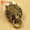 A5016 Joyería de Yiwu pulsera hecha a mano con etiqueta de cabeza de lobo de estilo retro europeo y americano accesorios DIY 24MM