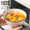 A5L Hogar Color Bajo Esmalte 8 Pulgadas Bol Grande de Cerámica para Sopa Estilo Nuevo Bol de Arroz Bol Sencillo para Fideos Engrosado y Extra Grande Fruta