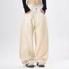 Ropa de Hombre Fengshe / Jeans Lavados con Efecto Desgastado Estilo Retro Americano de Pierna Recta Suelta Pantalones de Pierna Ancha para Hombre Estilo High Street