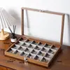 Caja de Joyería a Prueba de Polvo con Tapa, Caja de Almacenamiento para Pulseras, Caja de Cristal para Pulseras, Caja de Joyería para Pulseras de Jade
