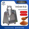 Misturador de tambor de aço inoxidável pequeno laboratório de alta velocidade misturador de pó material de mistura granular misturador