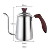 26 Anos Novo Modelo Cafeteira Manual Cross-Border de Aço Inoxidável com Alça para Uso Doméstico e Comercial, Cafeteira com Bico Longo e Filtro Atacado
