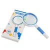 Lupa de goma de mano 3x - 16x para ancianos, niños 10, lectura, mantenimiento, teléfono móvil electrónico, estampilla, identificación de monedas