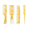Cuidados com o Cabelo Transfronteiriços Amazon Pente de 4 Peças Ratoqueador Distribuidor Dupla Face Três Dentes Dente Largo Pente de Óleo para Uso Doméstico Feminino