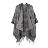Bufanda de Nuevo Estilo para Mujer, Versátil de Invierno, Imitación Cachemira, Doble Cara, de Alta Gama, Engrosada, Chal Chaleco Cálido, Venta al por Mayor