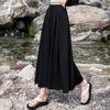 Culottes Yamamoto para Mujer Verano Delgados 2025 Nuevos Holgados Relajados Pequeños Casuales Seda de Hielo Pantalones de Pierna Ancha