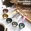 Cuchara medidora de acero inoxidable 304 transfronteriza 20 ml cuchara para granos de café condimento leche en polvo cuchara medidora cuantitativa cuchara medidora herramientas para hornear