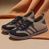 Zapatos de mujer para primavera, nuevos zapatos casuales de suela blanda de malla tejida voladora, zapatos de entrenamiento alemanes retro, zapatos de mujer de suela blanda que no se cansan.