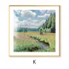 Diecisiete Obras Maestras Nórdicas de Arte de Nicho: Arte de Pared para Sala de Estar, Pinturas Decorativas Estilo Madera para Comedor, Murales de Pared de Van Gogh y Monet para Dormitorio