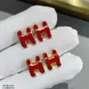 Brincos Exquisitos de Letra H para Mulheres, Brincos de Estilo Cool, Modernos e Versáteis, Joia de Orelha com Toque de Luxo, Nova Tendência, Presente para Namorada