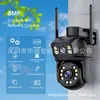 Câmera de segurança sem fio wifi de lente dupla icsee Visão Noturna Colorida Full HD Monitor externo remoto por celular