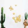 Pegatinas de pared de espejo acrílico con diseño de mariposa hueca TEMU, autoadhesivas, para decoración de dormitorio y sala de estar, venta al por mayor