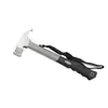 Martillo de Clavija de Suelo Multifuncional para Exteriores Cuidadosamente Seleccionado, Extractor de Clavijas de Tienda de Campaña, Martillo de Supervivencia en Campo, Equipo de Camping, Martillo de Pico de Águila de Acero de Alto Carbono