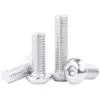 Tornillos de Cabeza Redonda de Hexágono Interior de Aleación de Aluminio 6061 Tornillos de Cabeza Plana Tornillos de Aluminio de Cabeza Semiredonda M3M4M5M6M8