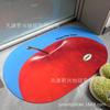 Estilo Ins Coco Manzana a Cuadros Alfombra de Piso Absorbente para Baño Alfombra para Puerta de Ducha Inodoro Alfombra Antideslizante para Baño