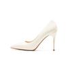 9888T Tacones Altos Zapatos de Mujer Tacón de Aguja Boca Baja PU Espejo Charol Zapatos de Mujer Rojo Angora Boca Baja Zapatos Individuales Zapatos de Mujer para el Trabajo