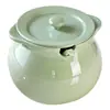 Tarro de Manteca para el Hogar Cerámica Resistente a Altas Temperaturas con Tapa Tarro de Cocina para Aceite Sal Condimento Aceite de Carne Aceite de Chile Aceite Rojo Tarro de Almacenamiento