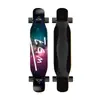 Prancha longa de 46 polegadas prancha profissional cor areia iniciante scooter de quatro rodas dupla curvada masculino e feminino escova de rua prancha de dança de rua