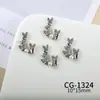 Joias para Nail Art da Nova Série Borboleta, Zircônia Brilhante de Luxo Acessível Borboleta Vazada Cor White K Acessórios de Unha Usáveis