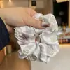 Nuevo Producto Primavera y Verano 2025 Cuentas de Uña Plegadas Círculo para el Cabello Tela Círculo Intestinal Diseño de Nicho Estilo Francés Cuerda para la Cabeza Bola Atada Accesorios para el Cabello para Mujer