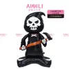 Globos de papel de aluminio para Halloween más vendidos transfronterizos: cabezas de calabaza, murciélagos, arañas, calaveras y decoraciones temáticas de fantasmas para fiestas de Halloween