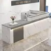 Caja registradora minimalista moderno salón de belleza tienda mostrador de bar tienda de ropa mesa de bar tienda pequeña empresa recepción escritorio de recepción
