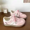 Zapatos de Entrenamiento Moral Rosas con Suela Gruesa de Gato Lindos para Mujer 2025 Primavera Nuevo Diseño de Nicho Zapatos Casuales Chic para Mujer