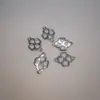 Colgante de Candado Corazón con Ojal Hueco de Acero Inoxidable Moda Japonesa y Coreana Collar de Acero de Titanio Aretes Accesorios para Joyería DIY