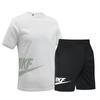 Traje deportivo de manga corta para hombre, holgado, de talla grande, disponible en stock.