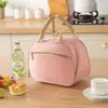 Elegante y minimalista bolsa de almuerzo térmica, perfecta para llevar el almuerzo al trabajo o la escuela; una bolsa aislante de papel de aluminio engrosado