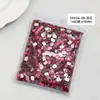 Pedras de Strass Octogonais Azuis da Moda para Nail Art, Pedras de Strass Super Brilhantes com Fundo Reto, Pedras de Strass de Vidro Cristal para Unhas, Pedras de Strass Azuis Claras de Formato Irregular