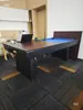 Mesa de Billar para Uso Doméstico, Plegable, Estilo Americano y Chino, Mesa Estándar de Bola Ocho Negra, Se Puede Convertir a Mesa de Ping Pong, Patas de Hierro, Nivel Ajustable, para Adultos