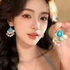 Pendientes de Malla Suave con Borlas y Pétalos Estilo Resort 2026 Nuevo Estilo Pendientes de Perla Elegantes Súper de Hada Accesorios de Oreja Impresionantemente Hermosos