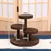 Nuevo Estilo Chino Estante de Almacenamiento para Tazas de Té de Madera Maciza Multicapa Escritorio Adornos Retro Hogar Juego de Té Tetera Estante de Madera