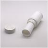 Botella de plástico blanco para desinfección con efervescencia de HDPE de 110 ml, sellada y sombreada.